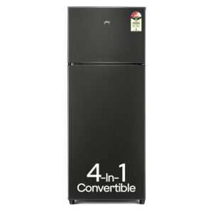 godrej 272 l 3 star 4 in 1 convertible technology | 30 days farms freshness | 95%+ food surface disinfection | inverter | frost free | double door refrigerator (rf eon 294c rcit fs st, fossil steel)